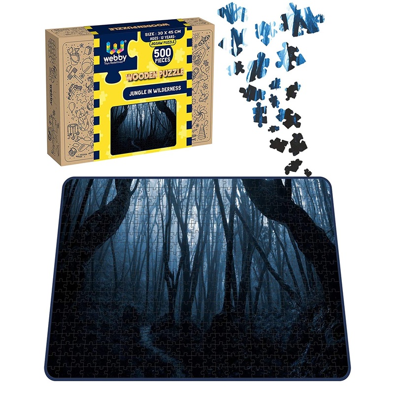 Webby Jungle in Wilderness Wooden Jigsaw Puzzle, 500 pieces