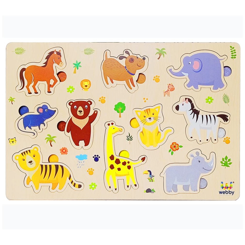 Webby 12x8 Wooden Board Finger Puzzle