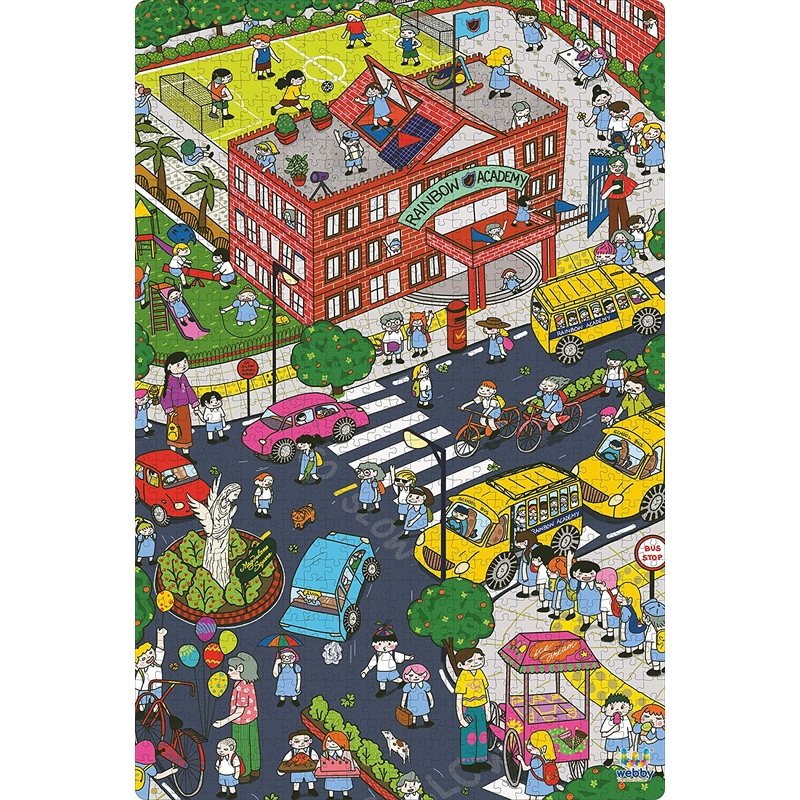 Webby After School Illustration Jigsaw Puzzle, 1000 Pieces