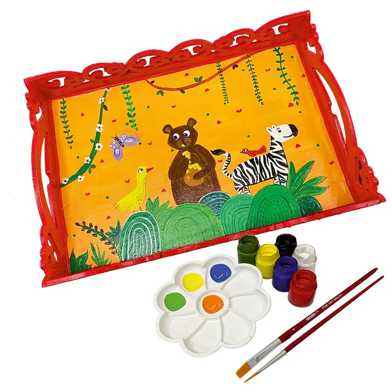 Webby Art and Craft DIY Paint Wooden Serving Tray