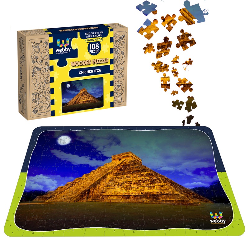 Webby Chichen Itza Wooden Jigsaw Puzzle, 108 Pieces