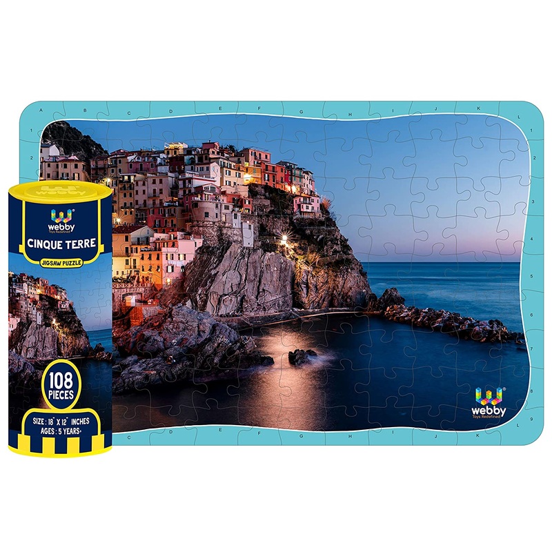 Webby Cinque Terre Jigsaw Puzzle, 108 Pieces