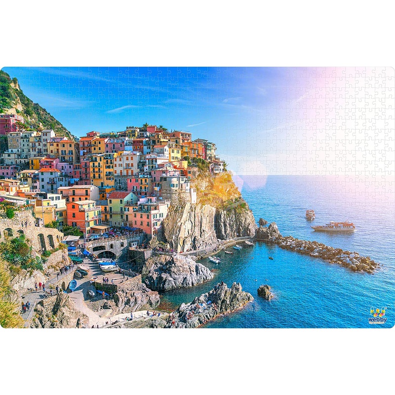 Webby Cinque Terre Wooden Jigsaw Puzzle, 1000 Pieces