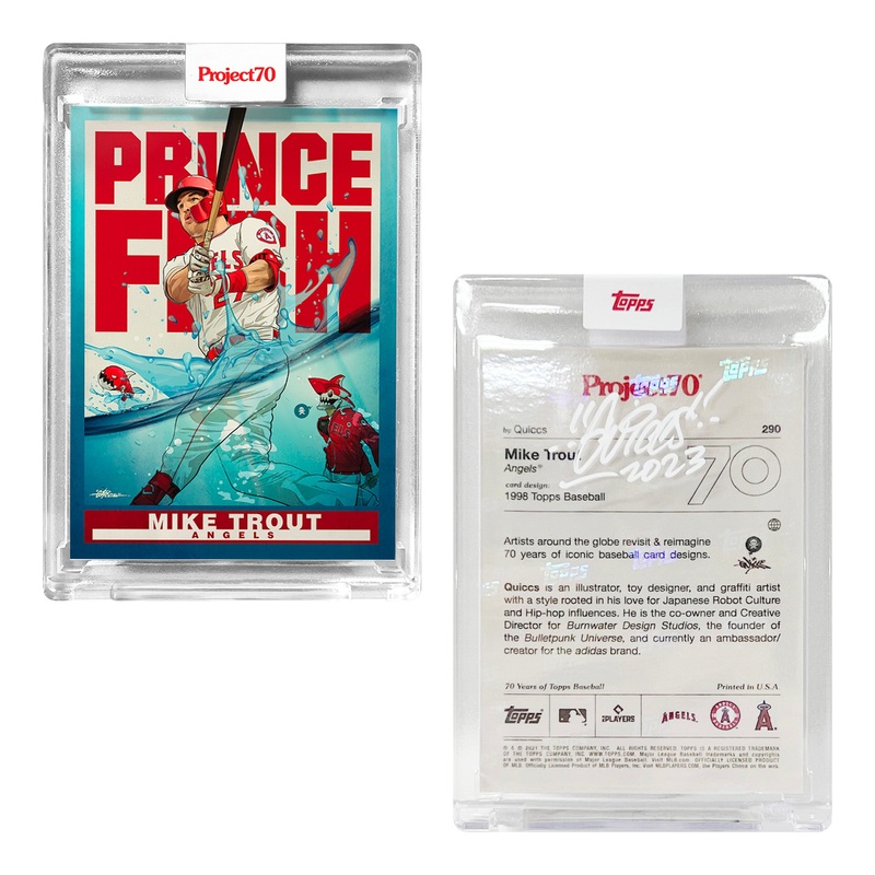 Topps Project70 Card 290 - 1998 Mike Trout Signed by Quiccs