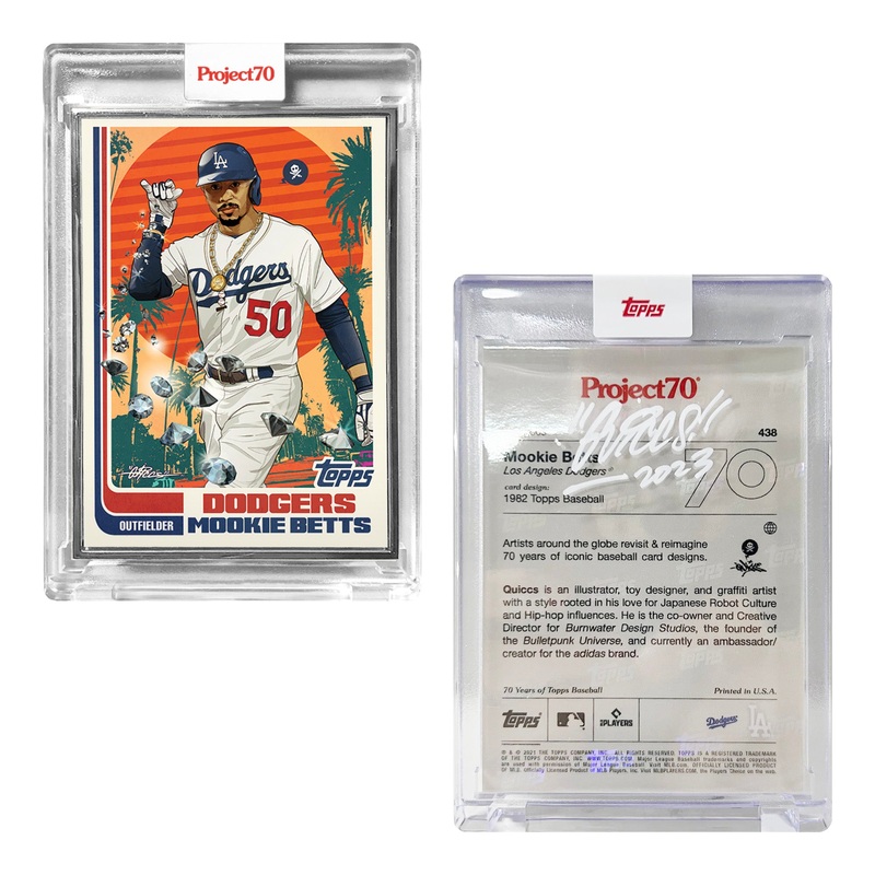 Topps Project70 Card 438 - 1982 Mookie Betts Signed by Quiccs