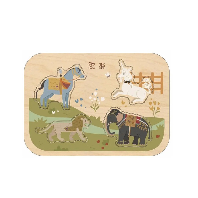 Wooden Peg Puzzles Animals-Big