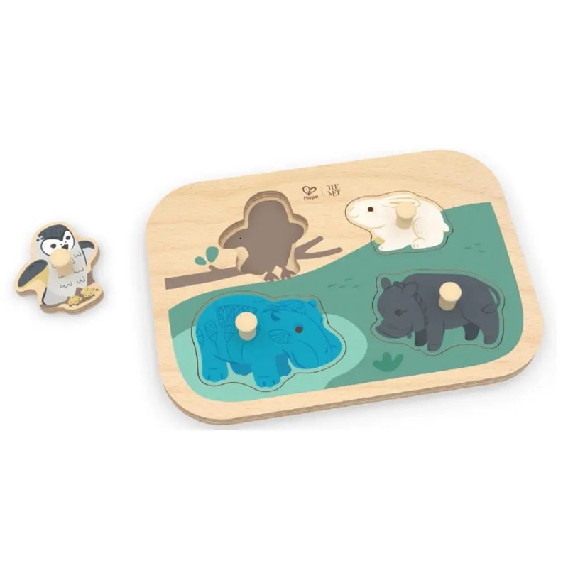 Wooden Peg Puzzles Animals-Small
