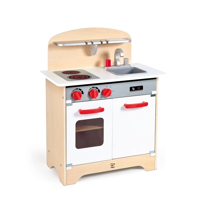 Hape Gourmet Kitchen Toy Fully Equipped Wooden Pretend Play Kitchen Set