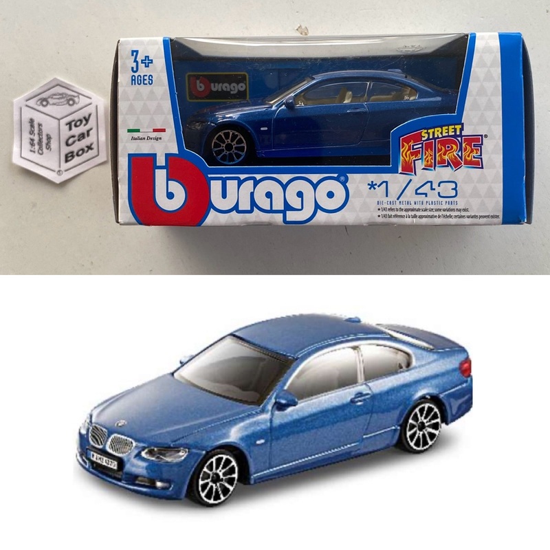 BBURAGO 1/43 - BMW 335i Coupe (Blue - Street Fire - Boxed) E04g