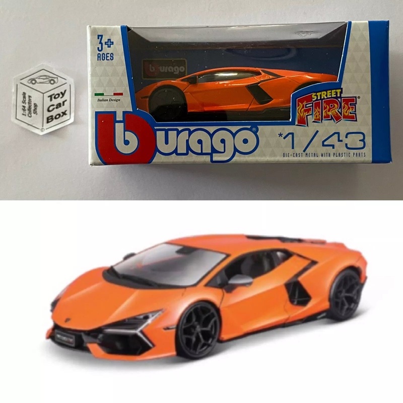 BBURAGO 1/43 - Lamborghini Revuelto (Orange - Street Fire - Boxed) E28g