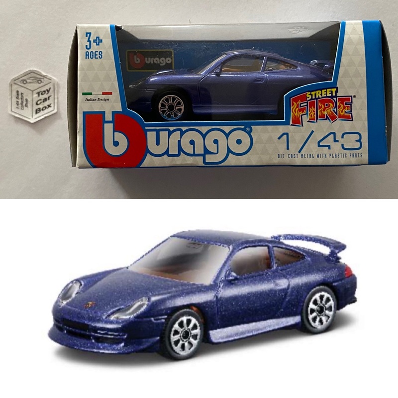 BBURAGO 1/43 - 2011 Porsche 911 GT3 (Blue - Street Fire - Boxed) E28g