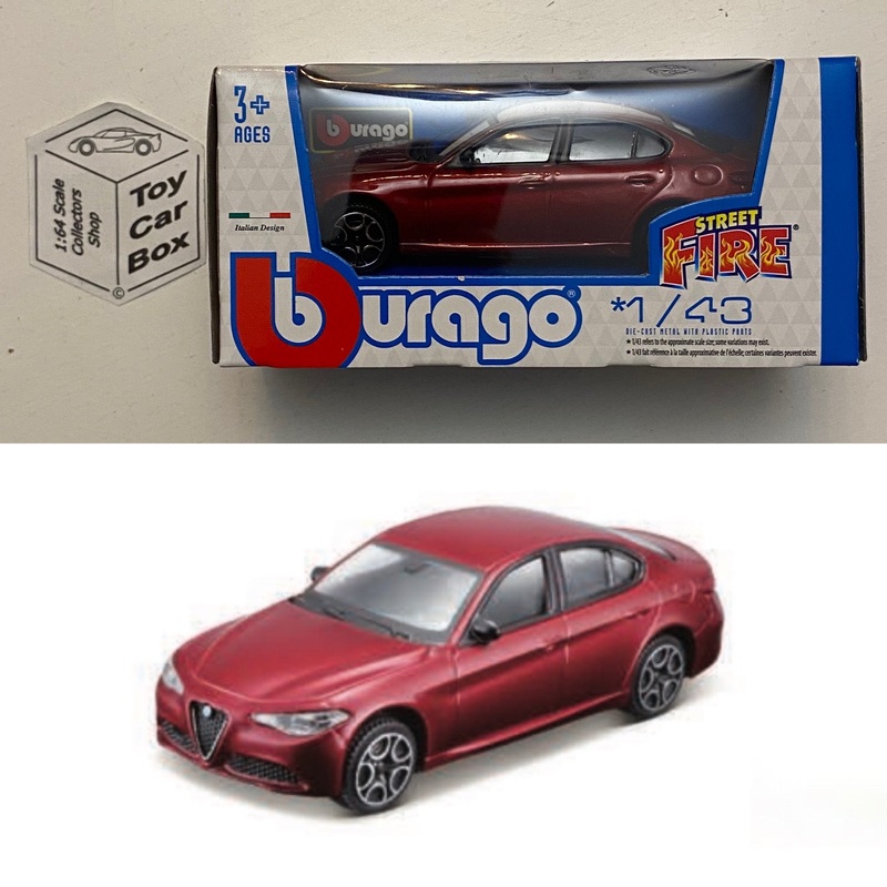 BBURAGO 1/43 - Alfa Romeo Giulia (Red - Street Fire - Boxed) E04g