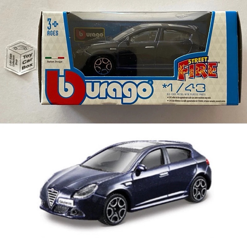 BBURAGO 1/43 - Alfa Romeo Giulietta (Blue - Street Fire - Boxed) E04g