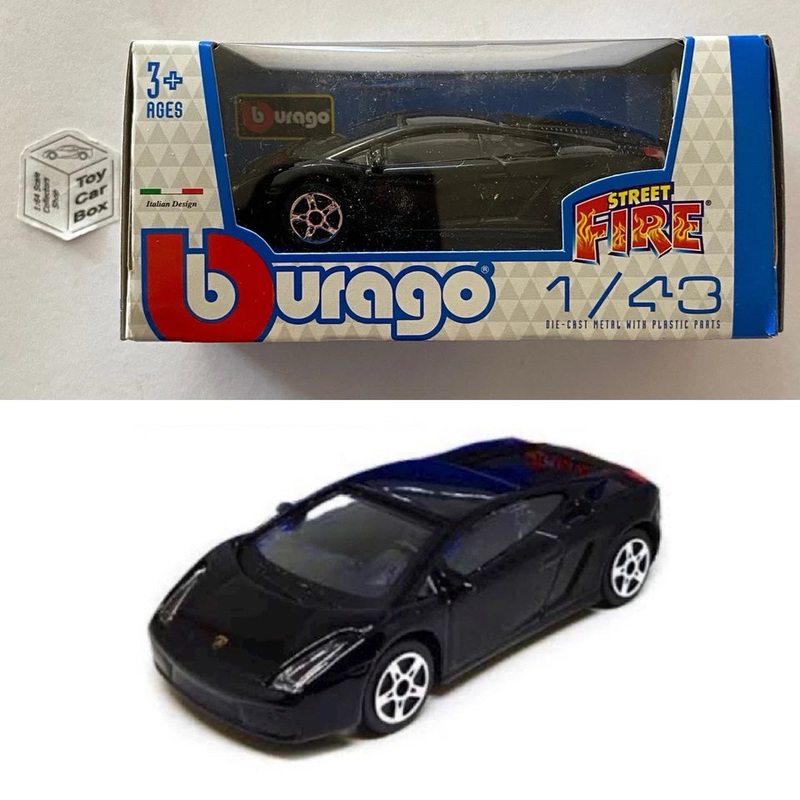 BBURAGO 1/43 - Lamborghini Gallardo (Black - Street Fire - Boxed) E04g
