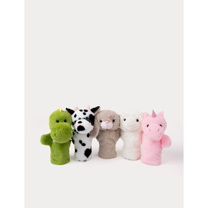 Puppet Theater Set, 5 Different Animals