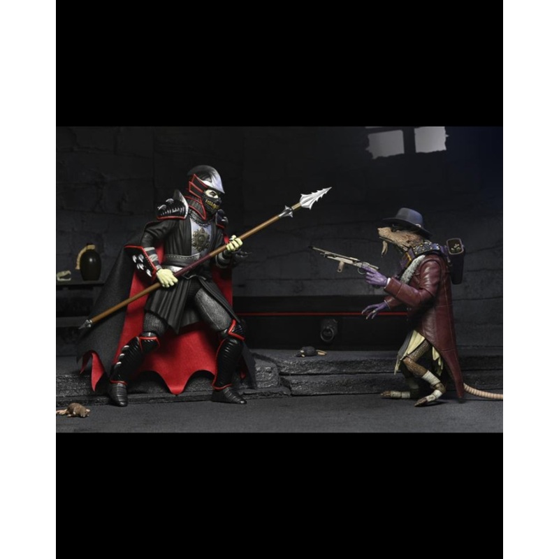 Universal Monsters x Teenage Mutant Ninja Turtles - Shredder as Dracula and Splinter as Van Helsing 7" Scale Action Figure Bundle