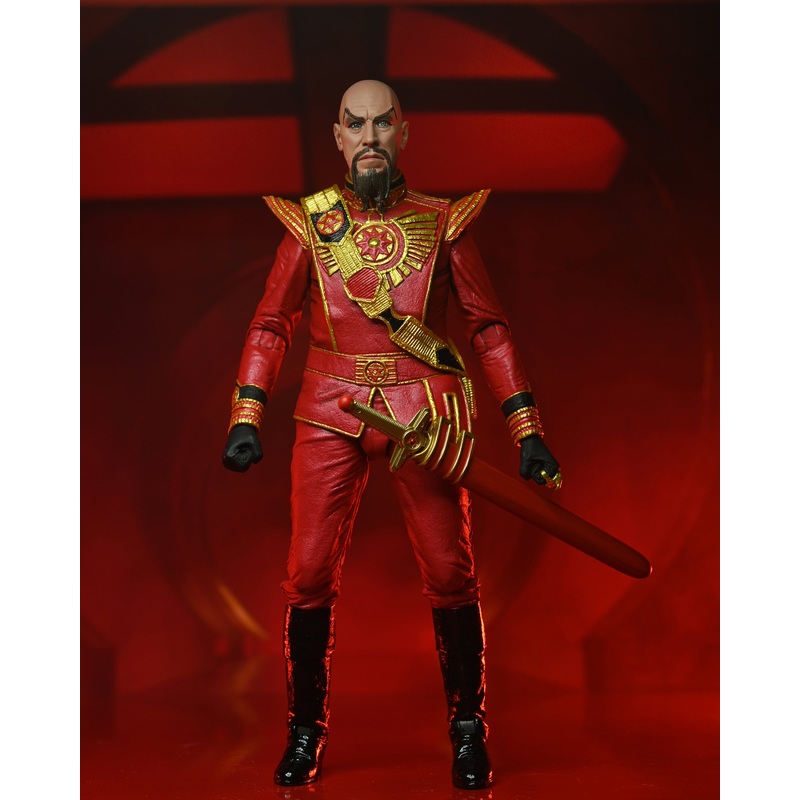 Flash Gordon (1980) - 7 Scale Action Figure - Ming (Red Military Outfit)