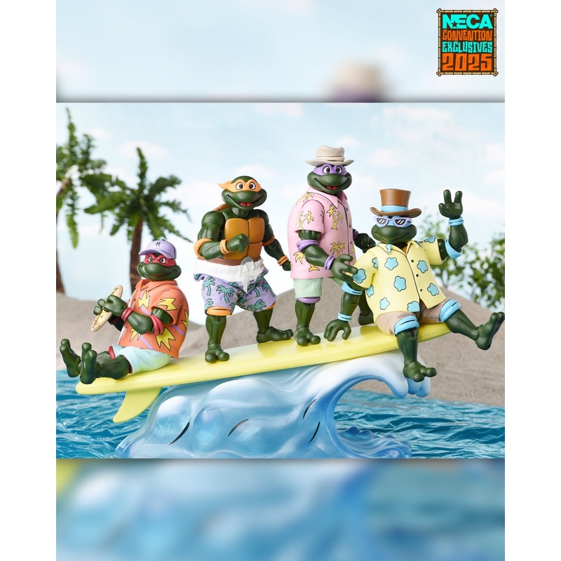Teenage Mutant Ninja Turtles (Cartoon) - Bodacious Beach Bros. Turtles 7 Scale Action Figure 4-Pack (2025 Con Exclusive) (PRE-ORDER)