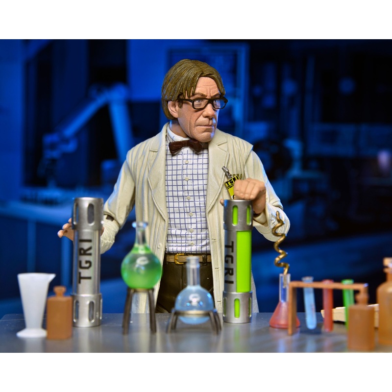 Teenage Mutant Ninja Turtles II: The Secret of the Ooze - Professor Perry 7" Scale Action Figure 2-Pack