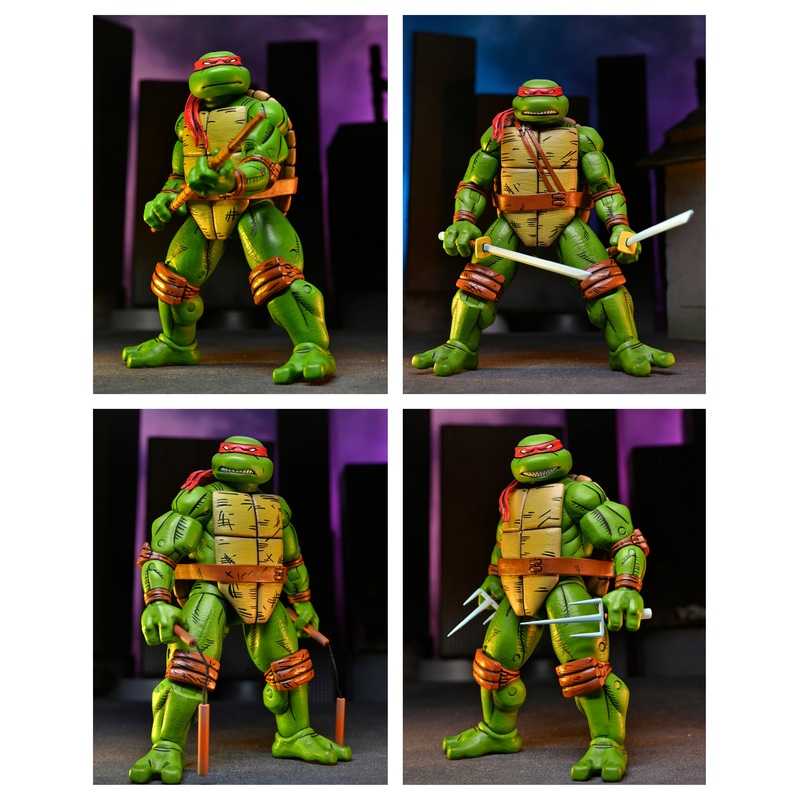 Teenage Mutant Ninja Turtles (Mirage Comics) - Donatello, Leonardo, Michelangelo & Raphael 7 Scale Action Figures Bundle
