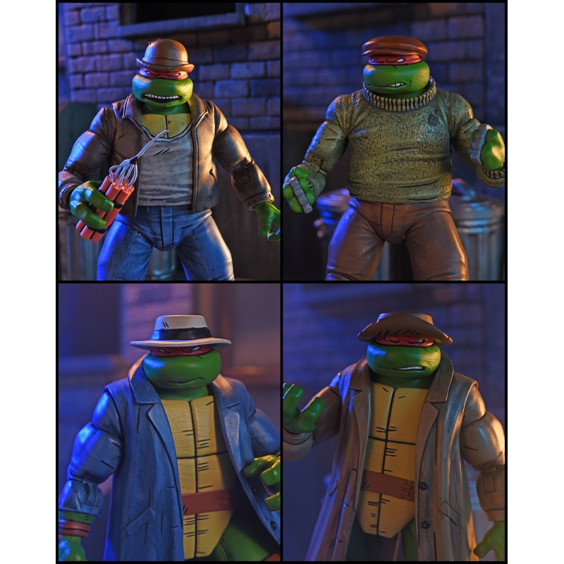 Teenage Mutant Ninja Turtles (Mirage Comics) - Gangster Turtles 7 Scale Action Figure 4-Pack