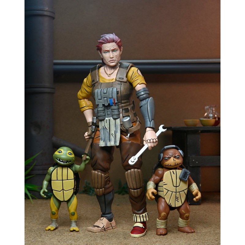 Teenage Mutant Ninja Turtles (The Last Ronin - The Lost Years) - Grammy April with Baby Yi & Moja 7 Scale Action Figures
