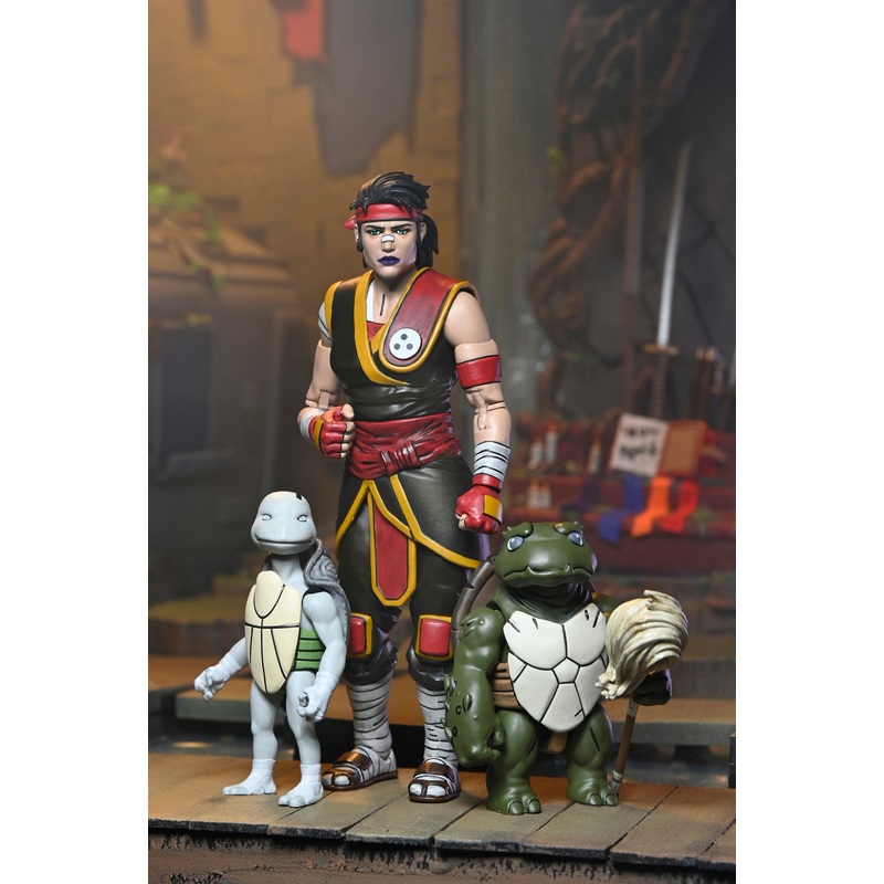 Teenage Mutant Ninja Turtles (The Last Ronin - The Lost Years) - Ultimate Casey Marie with Baby Odyn & Uno 7 Scale Action Figures (PRE-ORDER)