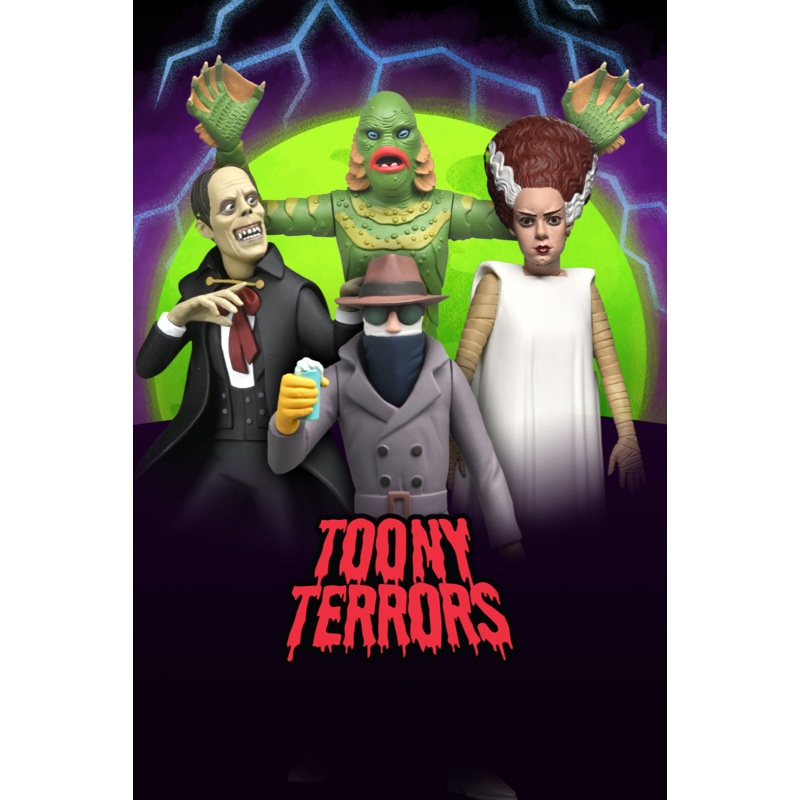 Toony Terrors Series 12 Bundle (Invisible Man, Bride of Frankenstein, Creature, & Phantom) (PRE-ORDER)