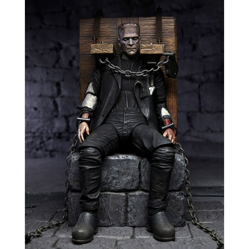 Universal Monsters - Bride of Frankenstein Ultimate Frankensteins Monster 7 Scale Action Figure with Chair