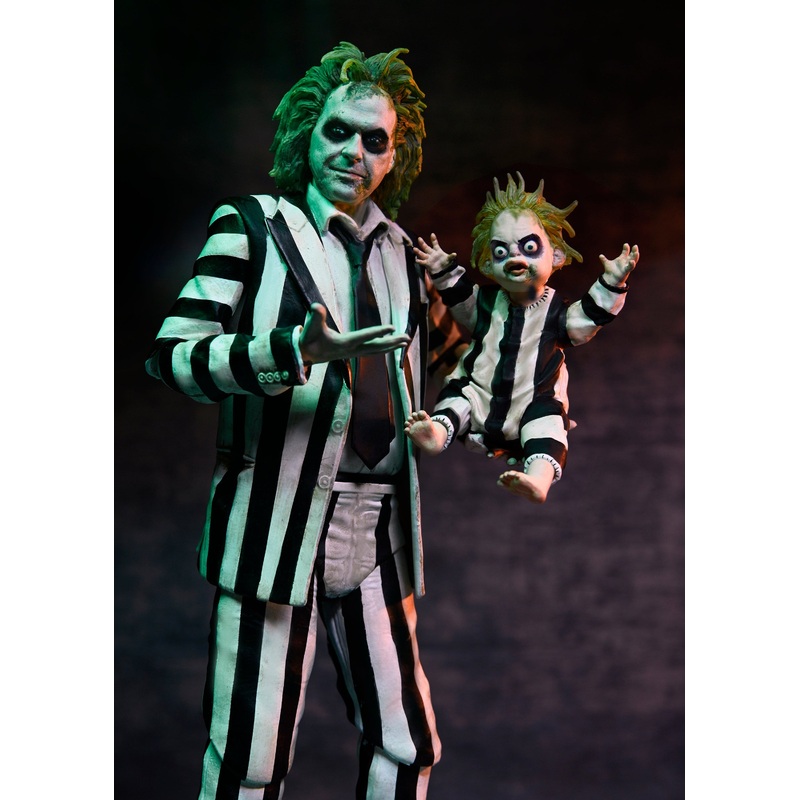 Beetlejuice Beetlejuice - Ultimate Striped Suit Beetlejuice 7" Scale Action Figure