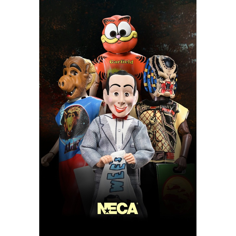 Ben Cooper Costume Kids Collection - Series 8 Costumed Action Figure Bundle (ALF, Garfield, Pee-wee, Predator)
