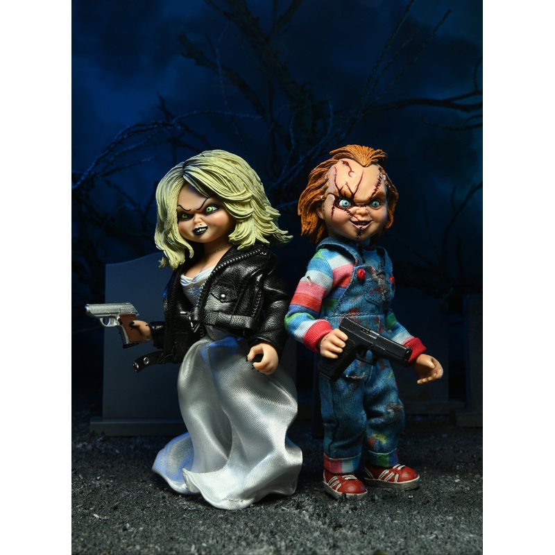 Bride of Chucky - Chucky and Tiffany 8" Clothed Action Figure (2-Pack)