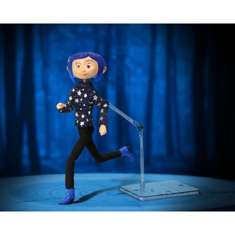 Coraline in Star Sweater 7 Articulated Figure with signed Dave McKean Lithograph