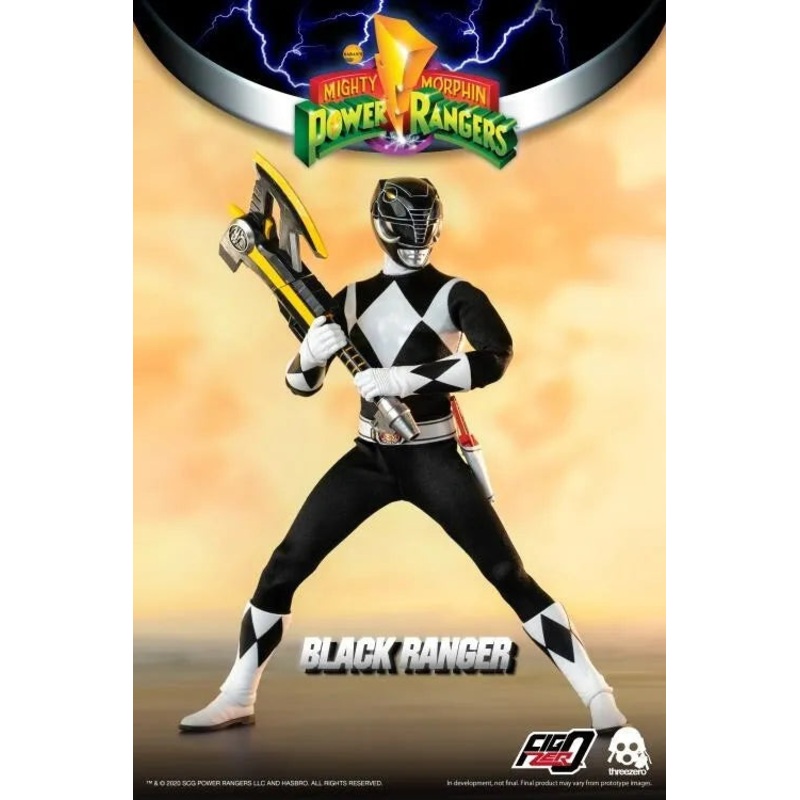 ThreeZero FigZero 1/6 Mighty Morphin Power Rangers Black Ranger Sixth Scale
