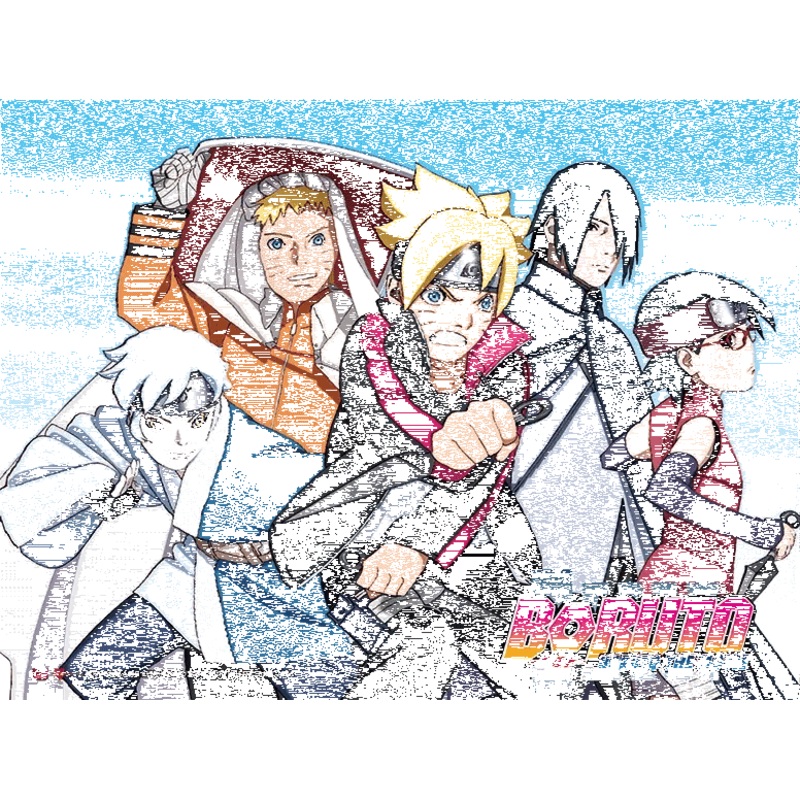 YA3D0004 Boruto: Naruto the Movie Key Art 3D Lenticular Wall Art Poster