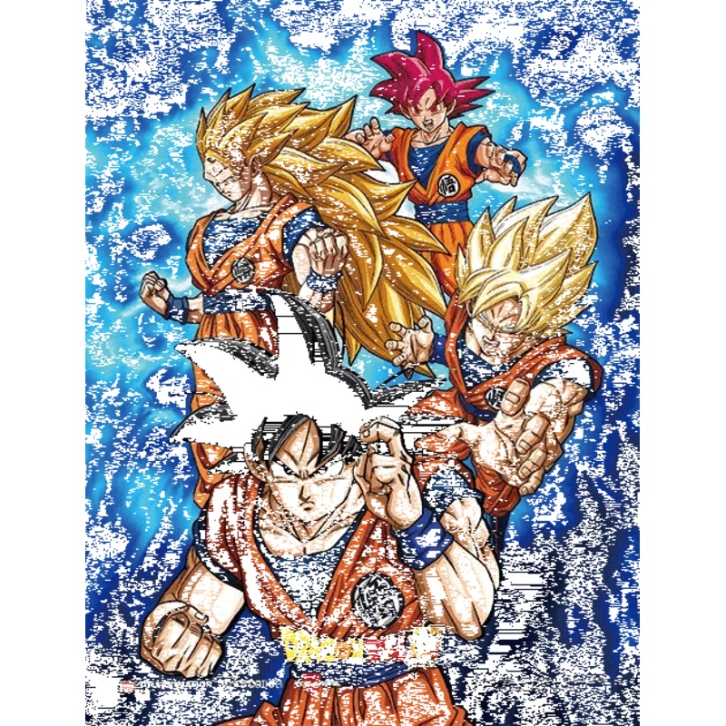 YA3D0042 Dragon Ball Super Goku 3D Lenticular Wall Art Poster Framed