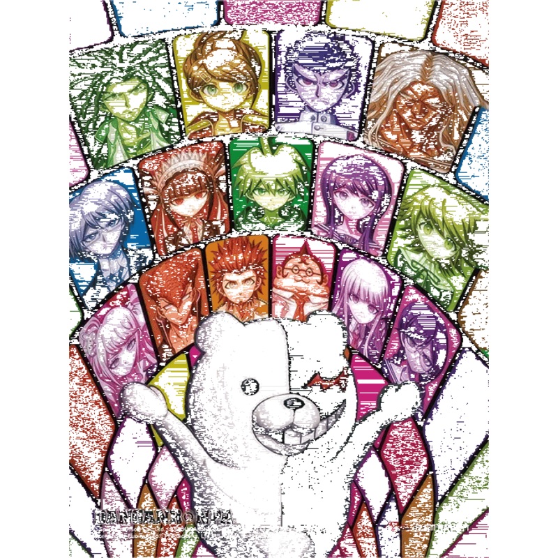 YA3D0044 Danganropa 3D Lenticular Wall Art Poster Framed