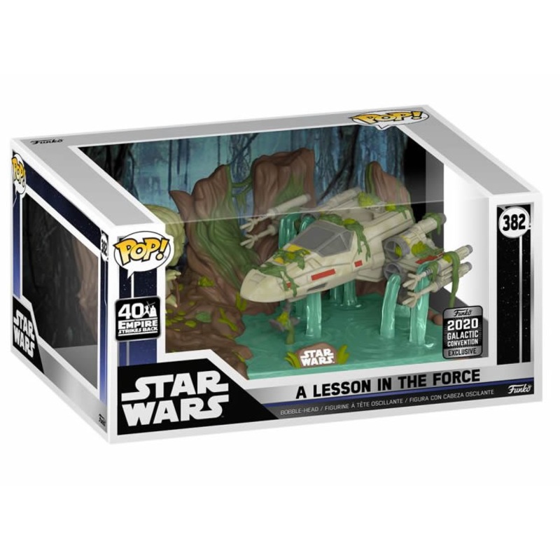 Yoda lifting X-Wing Star Wars Celebration US Exclusive Pop! Deluxe