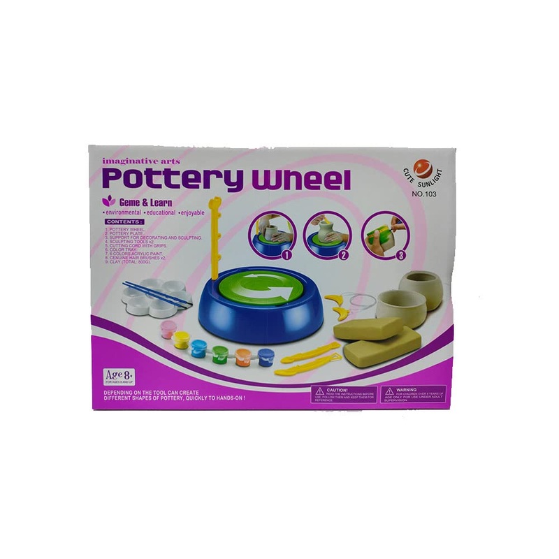 Pottery wneel toy for unisex children