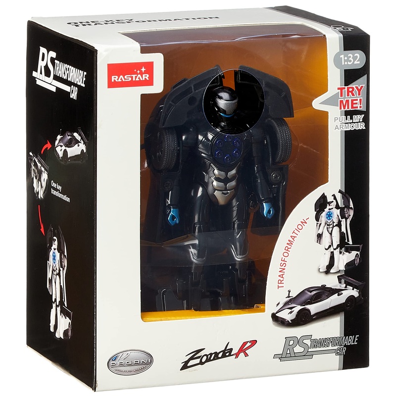 Rastar 61900 pagani zonda transformable car -black