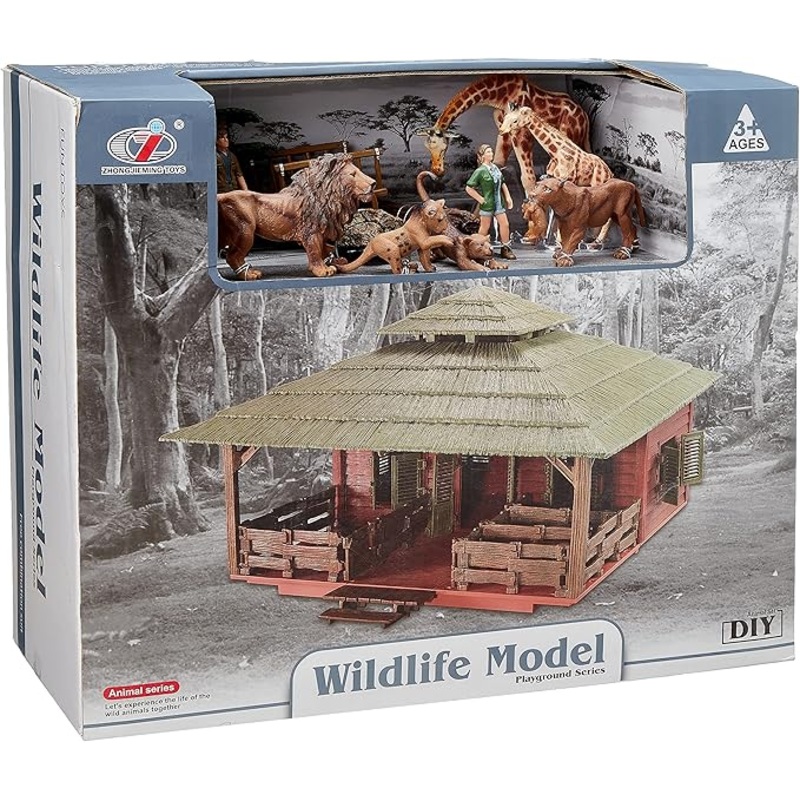 Realistic Plastic Farm Figurines Play set Includes Farm house Toys