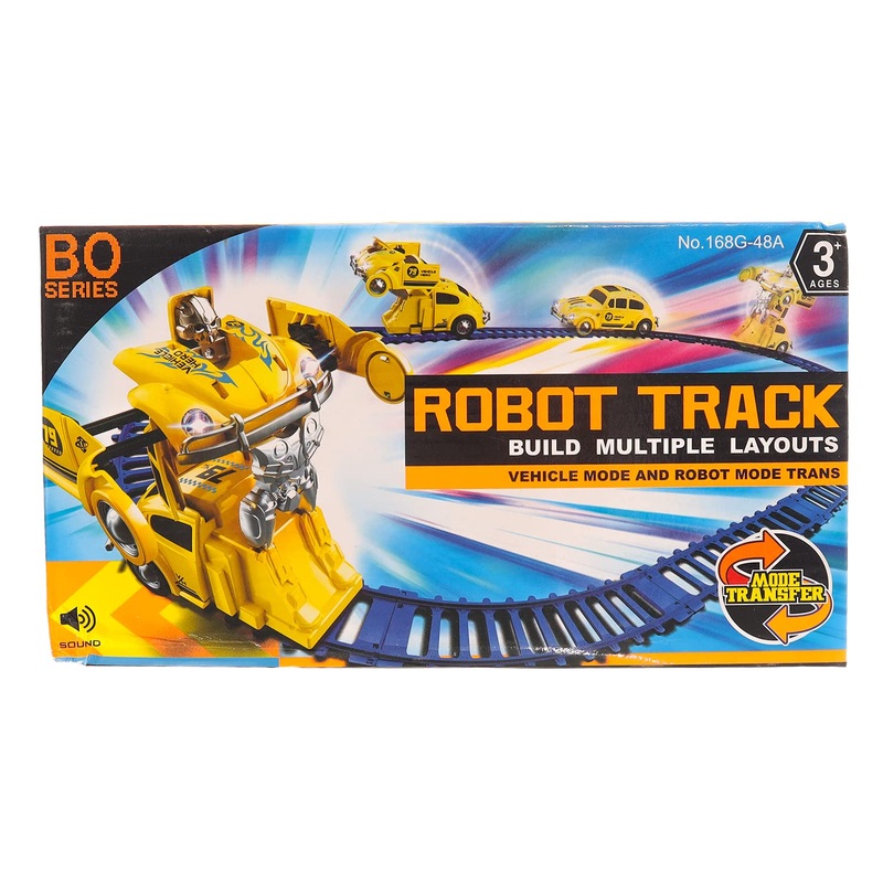 Robot Track Build Multiple Layouts Vehicle Mode And Robot Mode Transformation 168G-48A - Multi Color