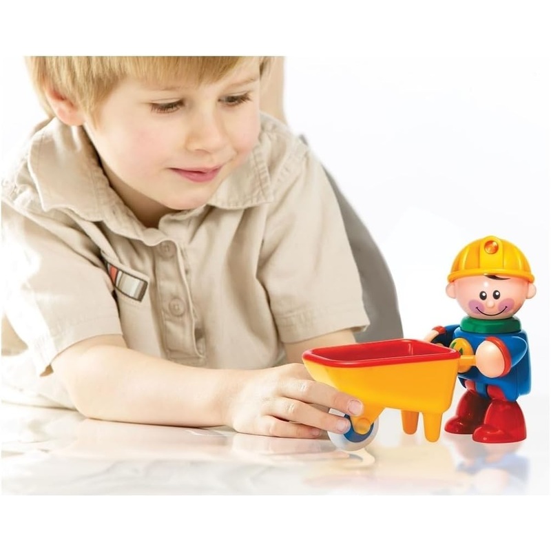 Tolo Toys First Friends Construction Worker with Wheelbarrow