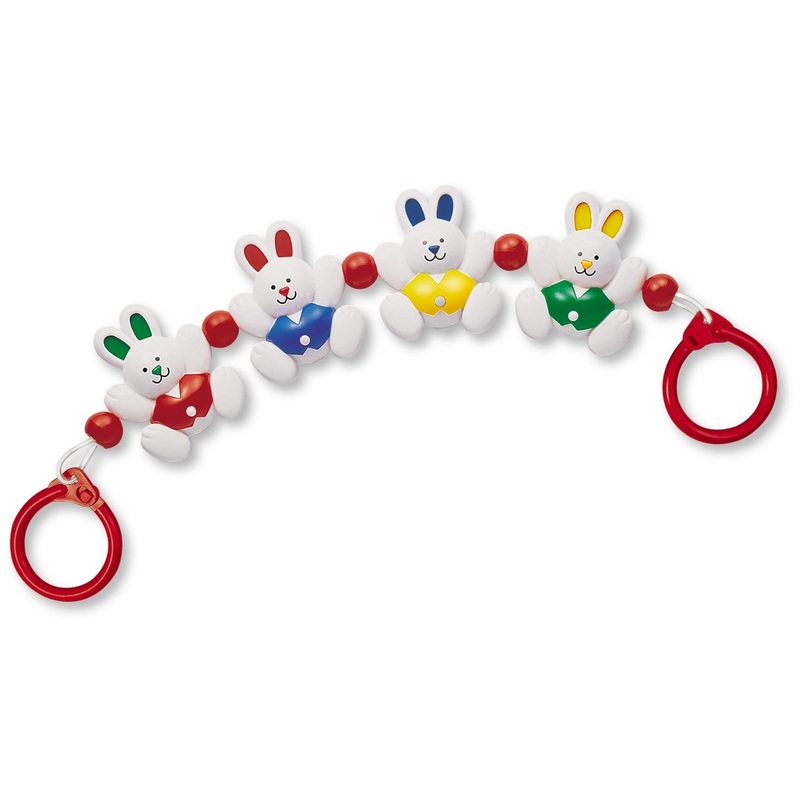 TOLO Toys Little Rabbits Pram Toy