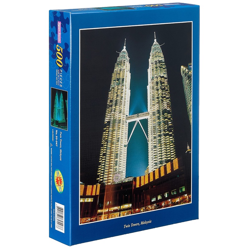 Twin Towers Malaysia 500-Piece Puzzle (Glow in the Dark)