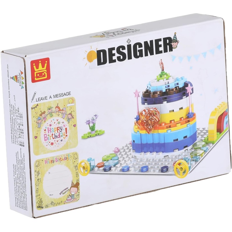 Wange Happy Birthday Cake Clamp Blocks  Item No. 2100, 138 Pieces
