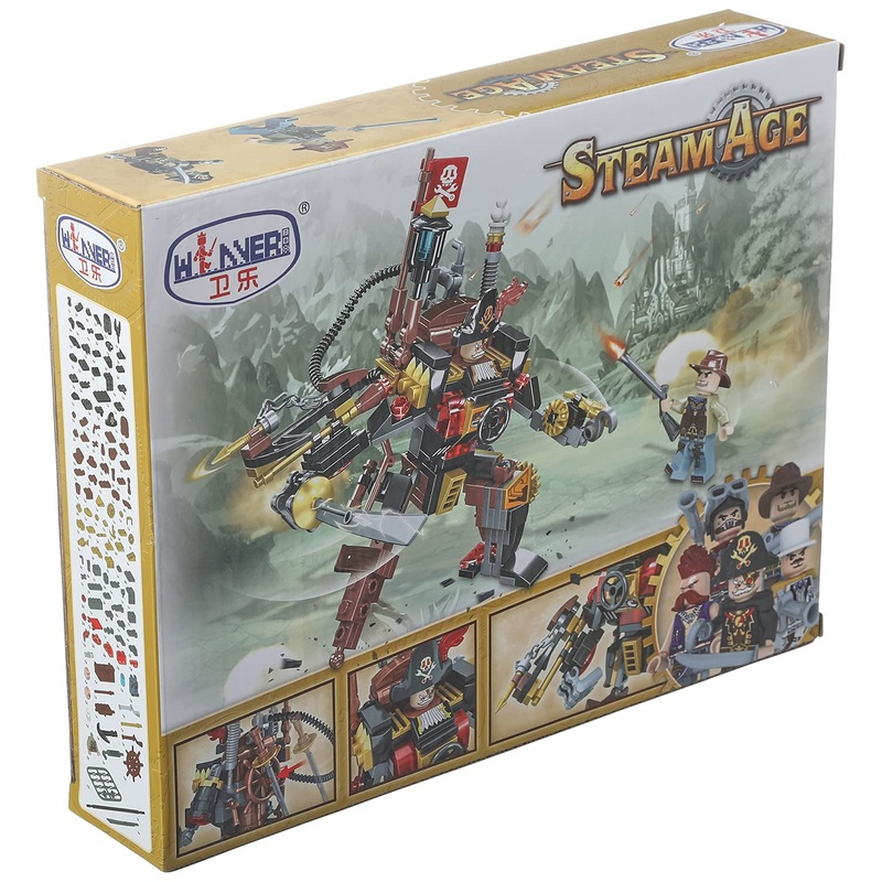 Winner Steam Age Steam Death Warrior Building Blocks - 198 Pieces