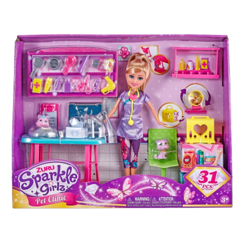 ZURU Sparkle Girlz Pet Clinic Doll Set