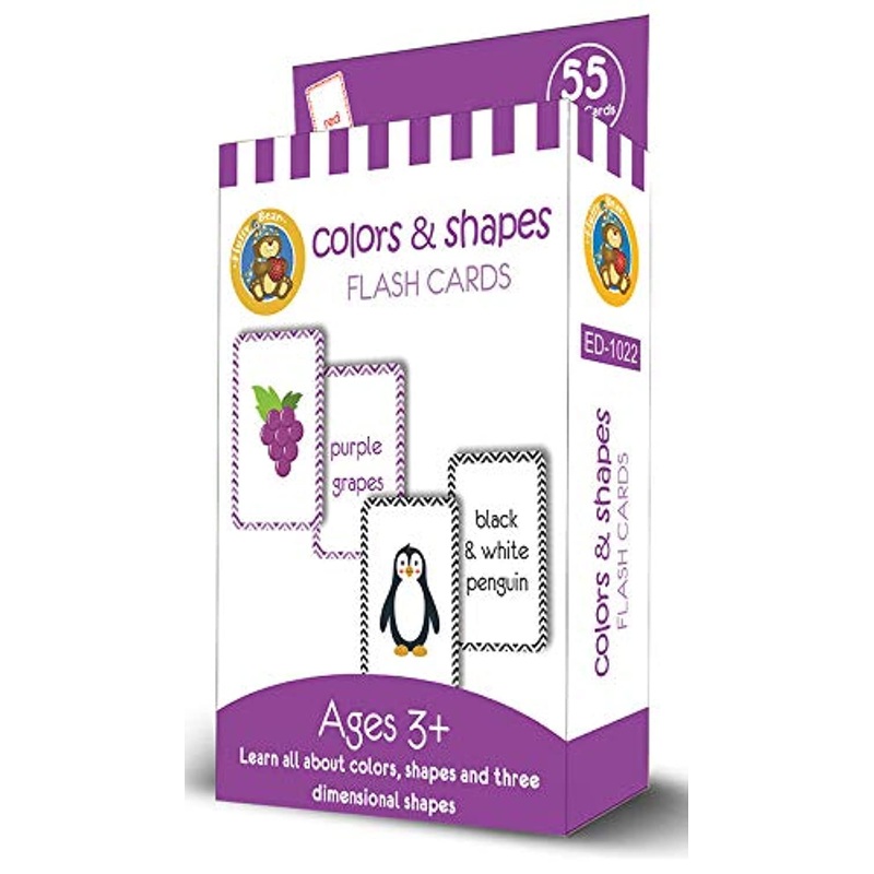 Fluffy Bear ED-1022 Colors and Shapes Cards - Multi Color