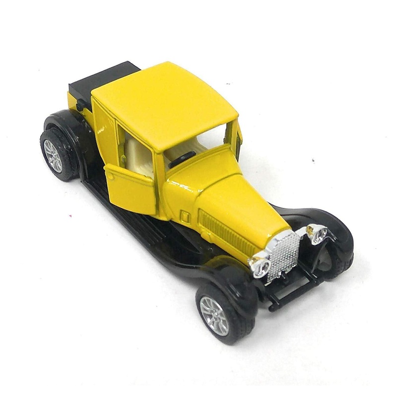 Kitschylane 1:28 Scale Mini Vintage Car with Super Look Pull Back Toy for Kids (Multicolour)